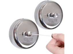Varal Retrátil Lurelia, Pacote Com 2, De Parede, Para Interior E Exterior, Para Varanda, De Aço Inoxidável, 8 M, 10 Kg Ref. L158