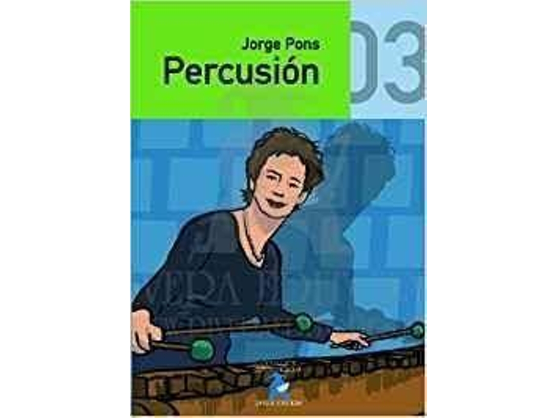 Livro Percusion Volumen 3 Grado Elemental de Pons e Jorge (Espanhol)