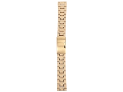Pulseiras De Relógio Masculinas De Aço Inoxidável, 18 Mm, Ouro Rosa, Ponta Reta, 1 Pacote Olysi Shop