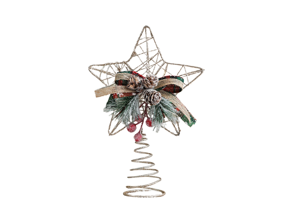 Enfeite de Árvore de Natal Estrela Ouro LAXISCREED