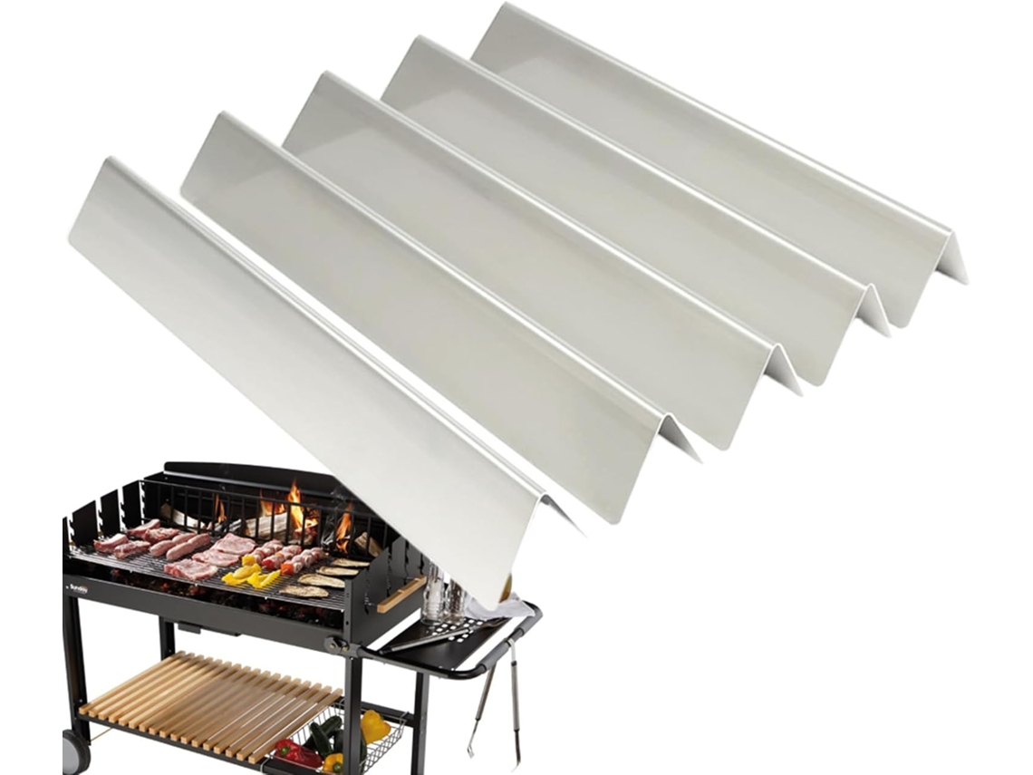 Conjunto De 5 Placas De Aço Inoxidável Para Grelhar