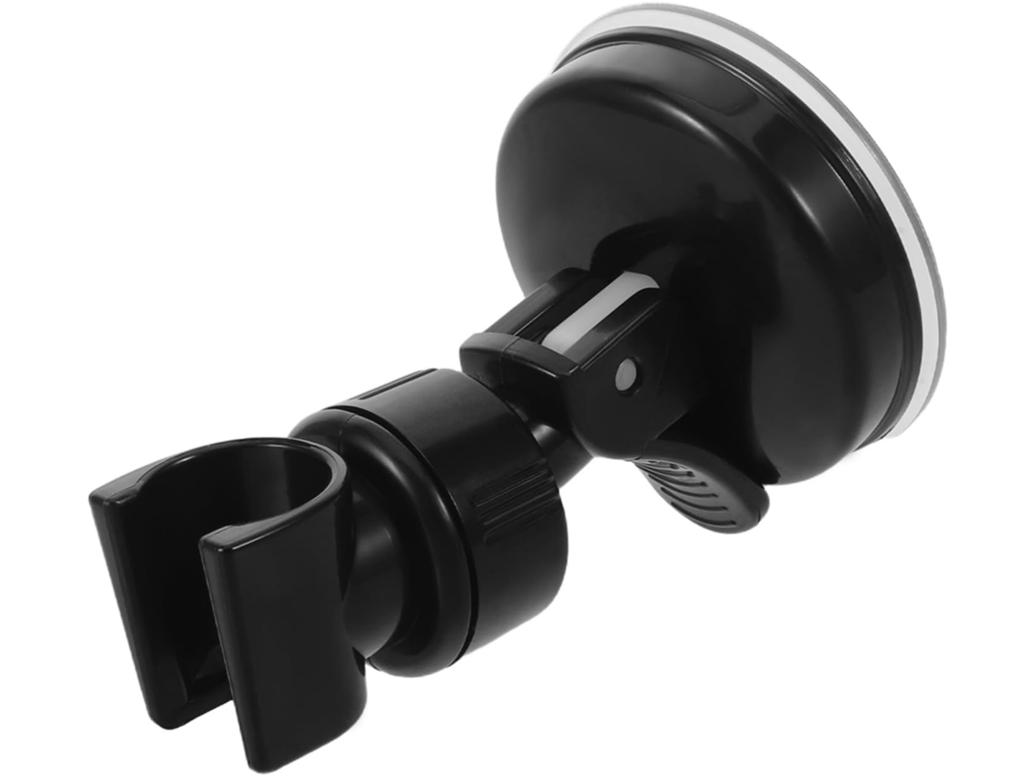 Suporte De Chuveiro Com Ventosa Removível Tehaux, Preto, Suporte Para Chuveiro De Mão Uso No Banheiro, Não Danifica A