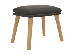 Footstool, Footstools Vidaxl Cinzeto Veludo (n/a)