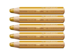 Lápis De Cor Stabilo Woody Golden 3 Em 1 Olysi Shop (5 Unidades)