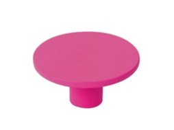Puxador para Móveis em Abs 60 Mm de Diâmetro Acabamento Magenta Pacote de 24 Peças HARDWAREXCHANGE