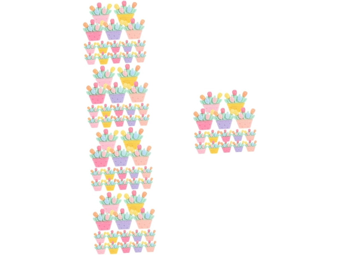Lurrose Conjunto De 100 Alfinetes Com Design Floral Acessórios