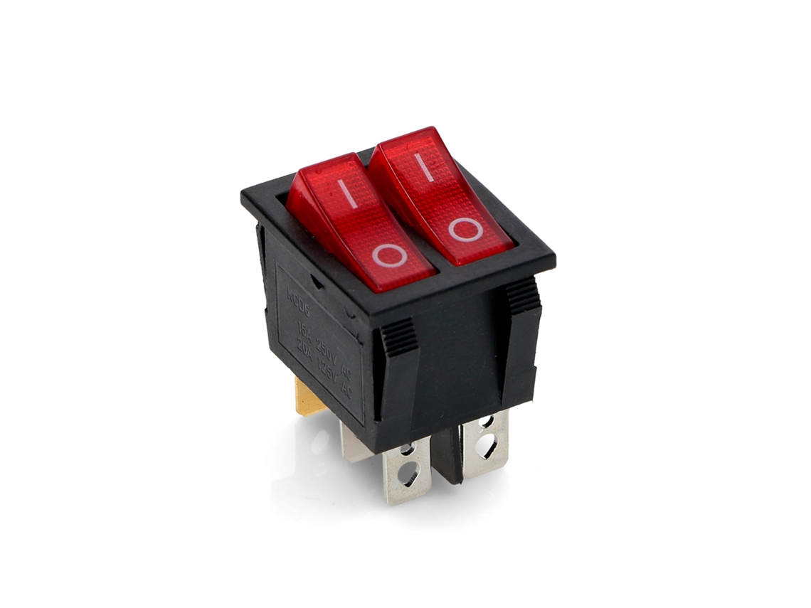Vermelho Light Double Interruptor para Máquina de Lavar Roupa Swt717un