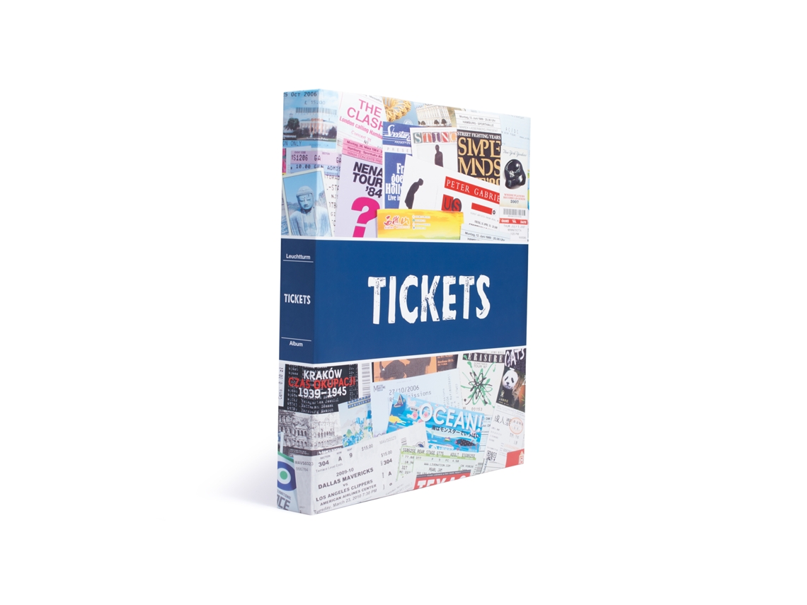 Álbum de concerto para 148 ingressos e ingressos para Leuchtturm
