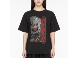 Rockinstone Terminator Movie Comic Illustration Black Adult T-shirt Size:xxl