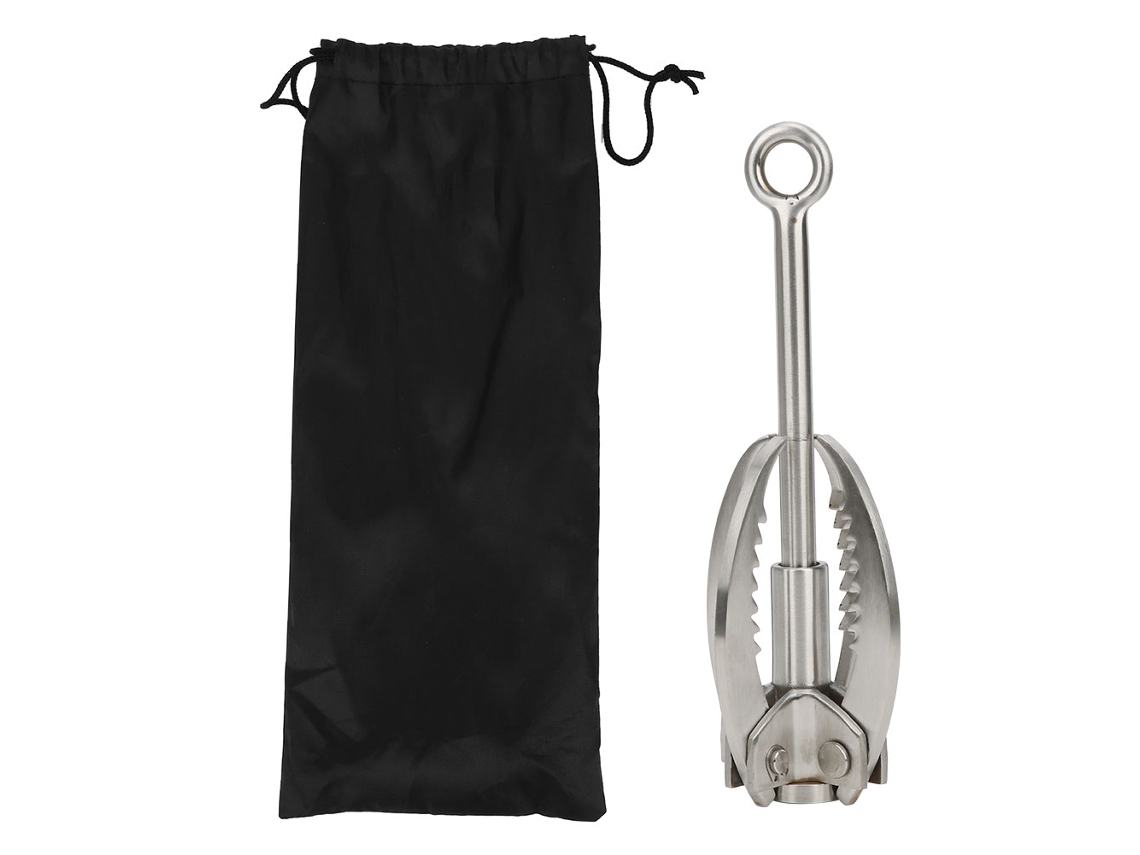 Gancho De Arame Inox Com 4 Garras Plegável Para Escalada De Rocha Ferramenta De Sobrevivência Outdoor