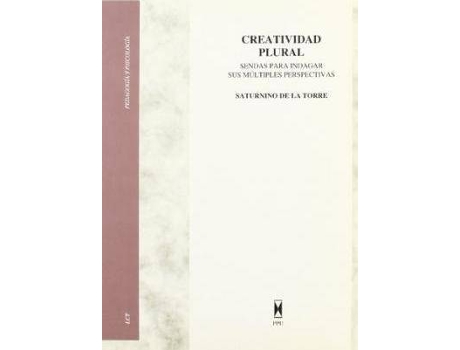 Livro Creatividad plural de Saturnino De La Torre (Espanhol)