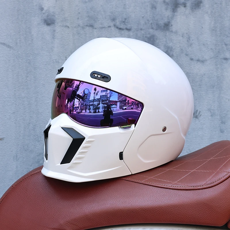 Capacete Unissex 2 Em 1, Material Abs, Certificado Dot