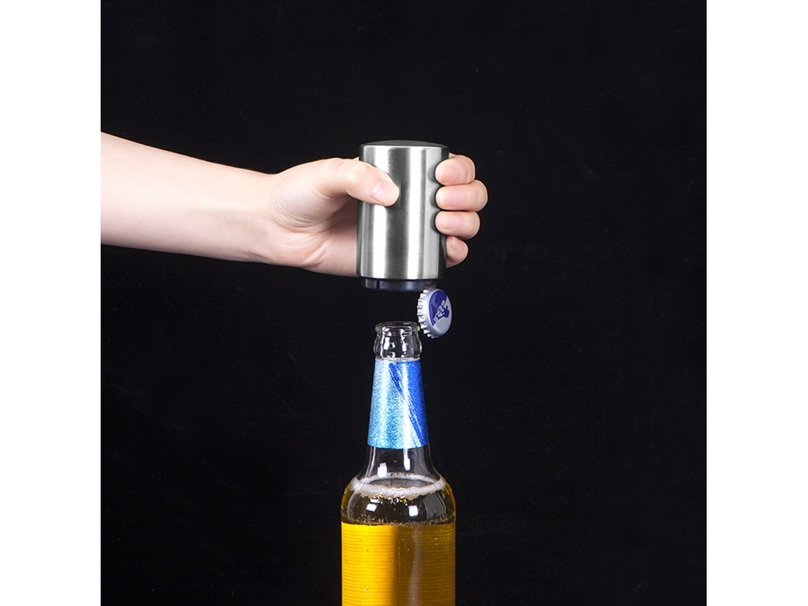 Abridor Automático de Cerveja para Cozinha, Garrafas Em Aço Inoxidável, Magnético Automático, Vinho Bar-aquaforge