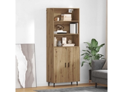 Vidaxl Buffê 2 Pcs Carvalho Artesanal 69,5 X 32,5 X 180 Cm