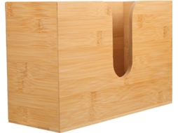 Porta-lenços De Madeira Para Parede, Com Bandeja E Dispensador, 29 X 11,5 X 19 Cm.