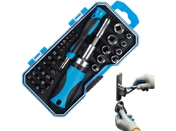 Kit De Chave De Fenda Com Catraca Magnética Portátil | Kit