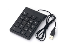 Teclado Numérico USB 18 Teclas, compatível com Mac e PC, design ergonômico YURU