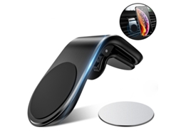 Suporte Magnético Para Celular Veicular, Tipo L, Compatível Com Saídas De Ar Horizontais, Para Iphone 14, 13 E 12.