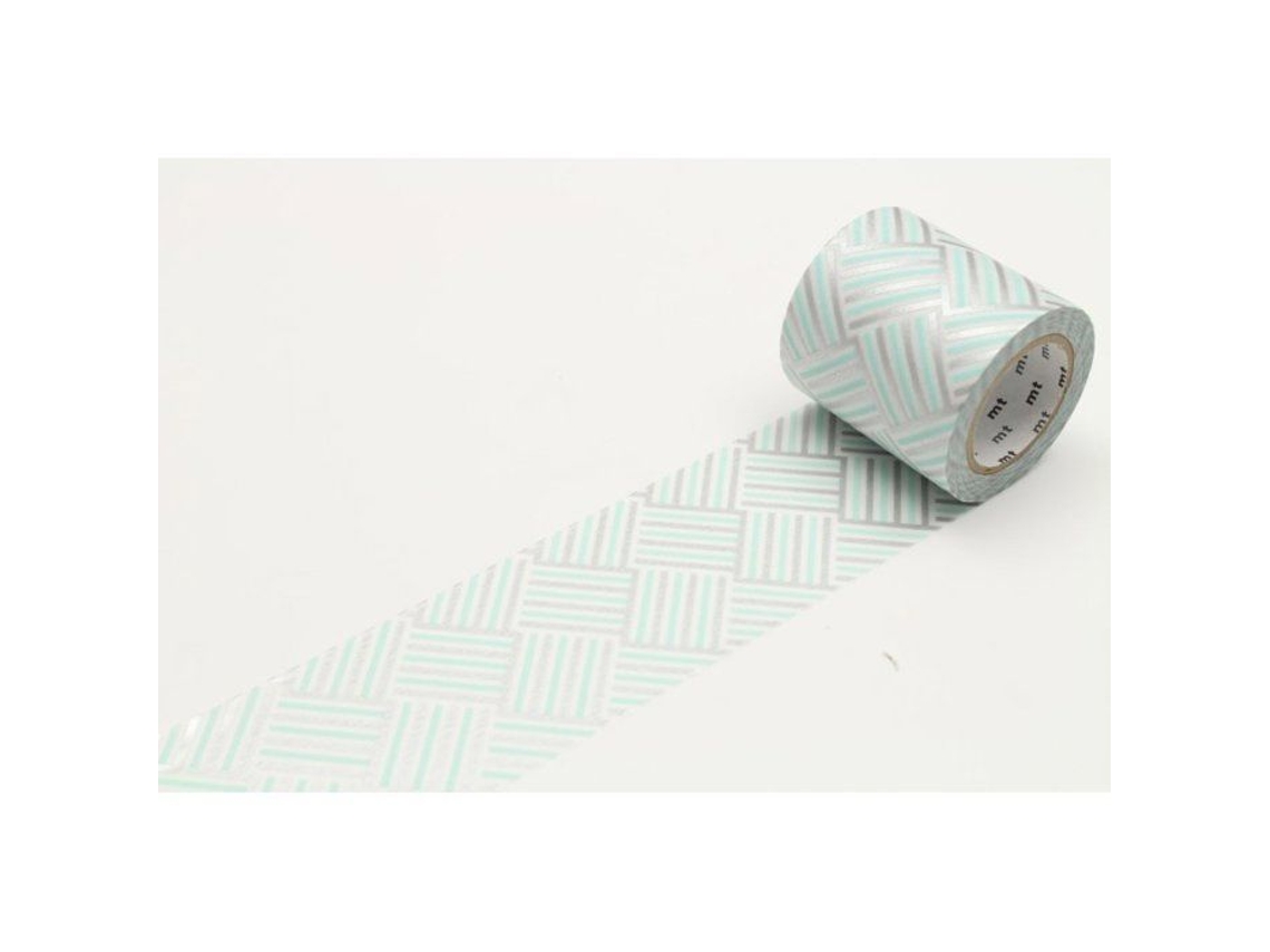 Fita Adesiva, Rayé 5 Cm Azul Prata, Canto Izum