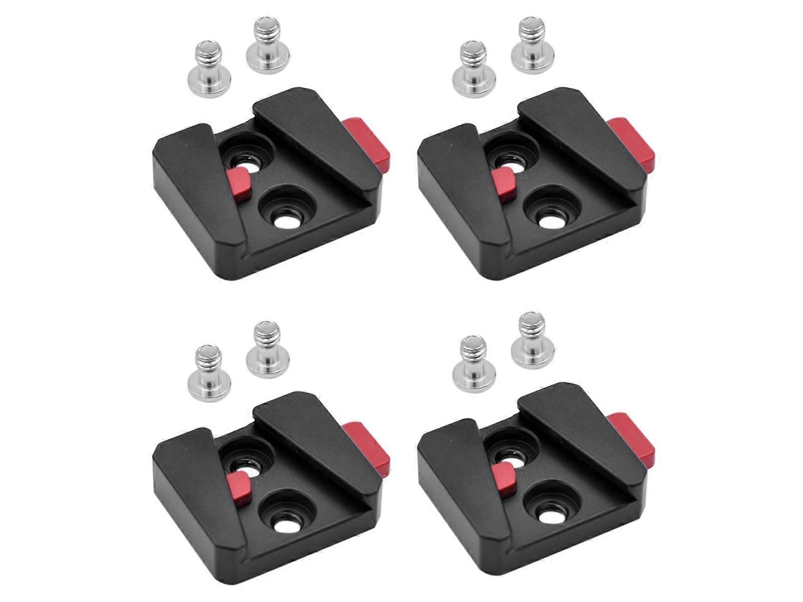 Adaptador de placa de liberação rápida de bateria universal Slowmoose V-Mount 1/4 preto