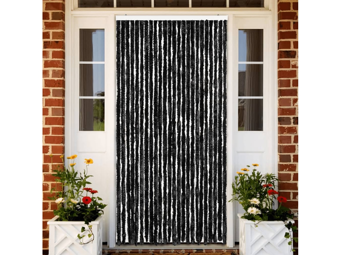 Vidaxl Cortina Anti-insetos 100x200 Cm Chenille Antracite