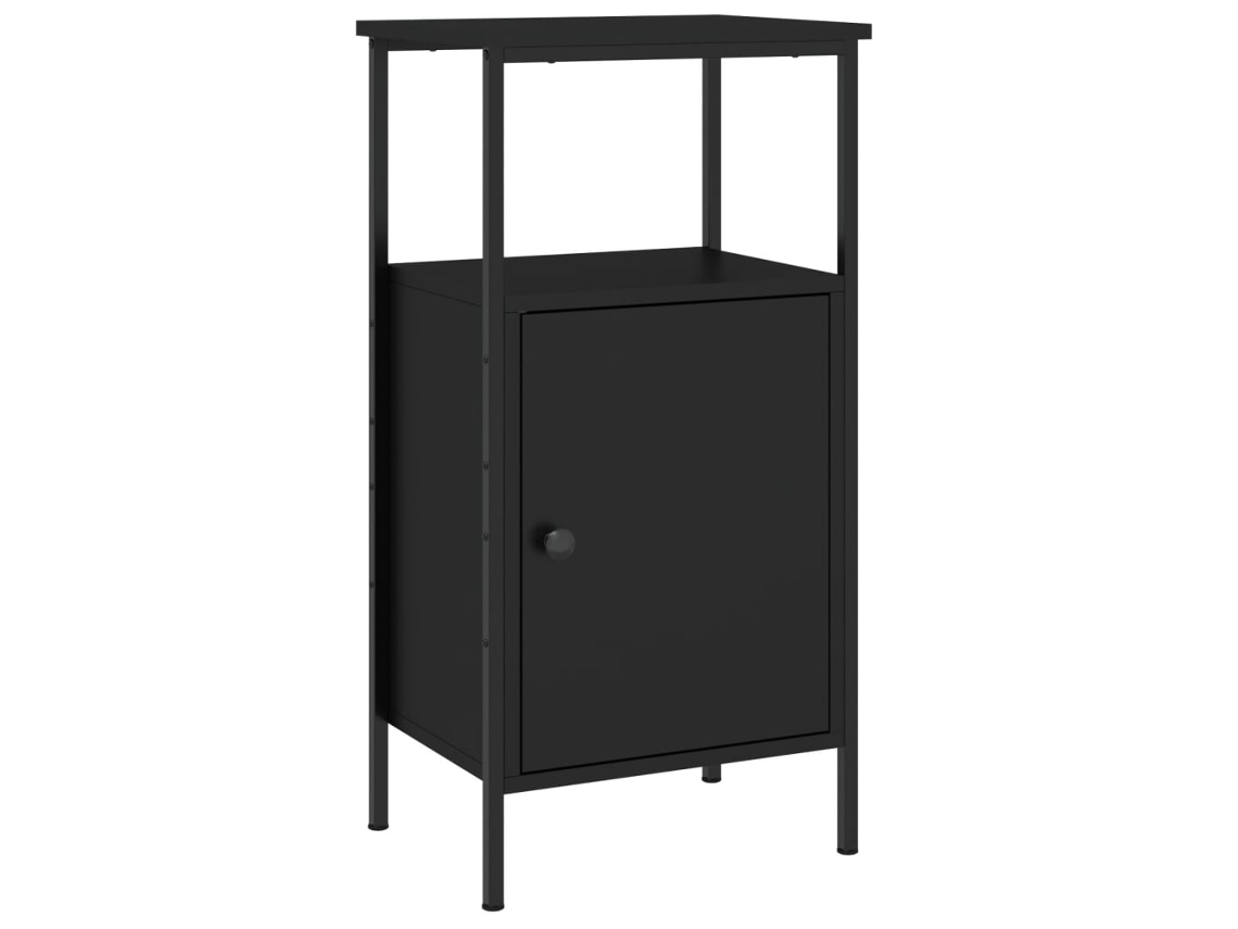 Mesa de Cabeceira Derivados de Madeira Preto MAISON EXCLUSIVE (41x31x80 cm)