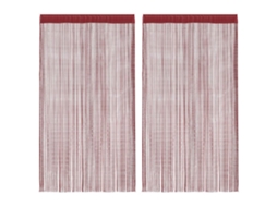 String Curtain, String Curtains Vidaxl Vermelho Tecido (100 Cm)