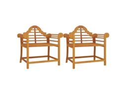 Maison Exclusive - Cadeiras De Jardim 2 Pcs 91x62x94 Cm Madeira De Teca Maciça