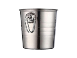 Balde De Gelo Em Aço Inoxidável Com Alças, Grande, 5l, Ideal Para Resfriar Champanhe E Vinho Em Bares E Festas.