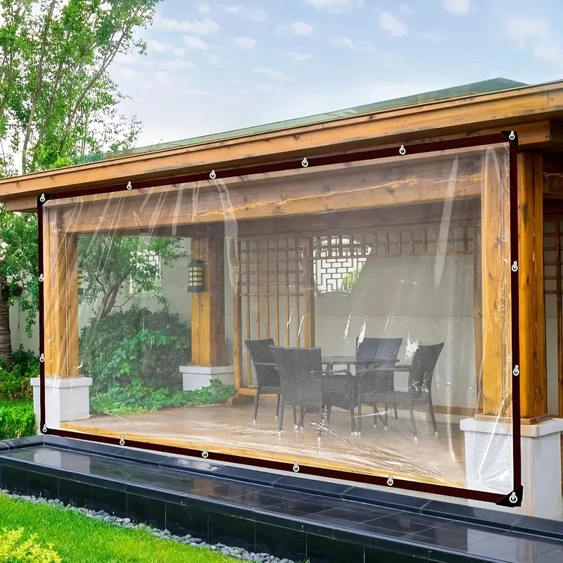 Lona impermeável MDUG para jardim, à prova de chuva e isolamento térmico (200x500cm)