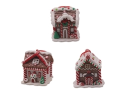 Decoração de Natal com Pequena Casa e Árvore CHABERLU