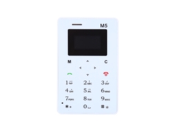 Telefone Card LAXISCREED M5 Branco Ultra Fino