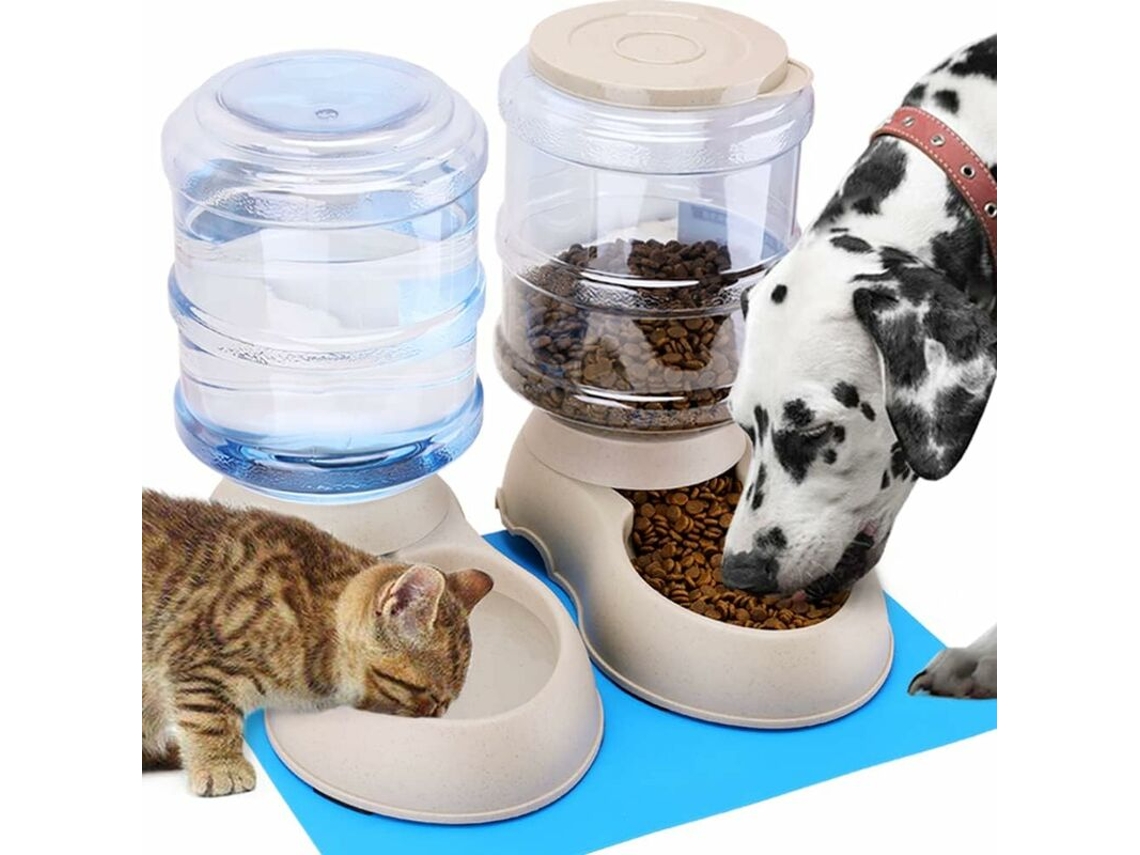 Kit Com 2 Peças, Comedouro E Bebedouro Integrados, Capacidade 3,8 L, Para Refeições E Hidratação Diária