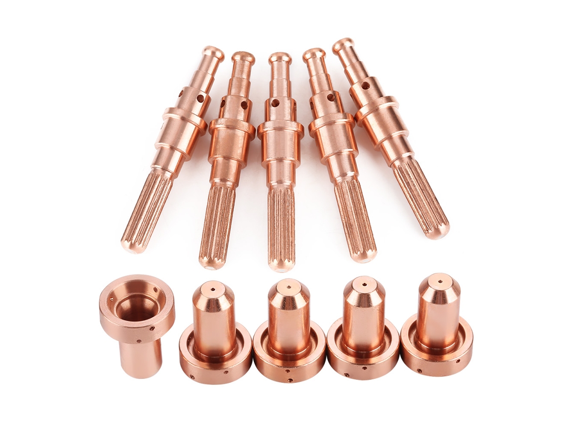 5 Peças De Eletrodo 9-8215 E 5 Peças De Bico 9-8207 Para Tocha De Plasma Thermal Dynamics Sl60/100