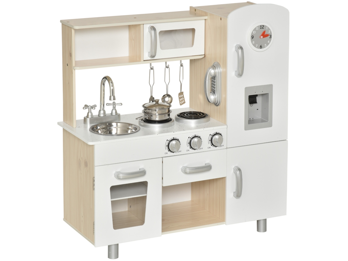 Kinderküche Com, Dims 74 X 30 X 81cm Com Zubehör. Traumküche. Spielküche. Manual Para Kinder Por 3 Dias. Kiefer. Mdf. Weiss. 74 X 30 X 81cm Ehstmind