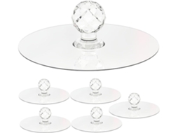 Conjunto De 6 Puxadores Cristal Acrílico Para Gavetas Cômoda, Fáceis De Instalar E Versáteis