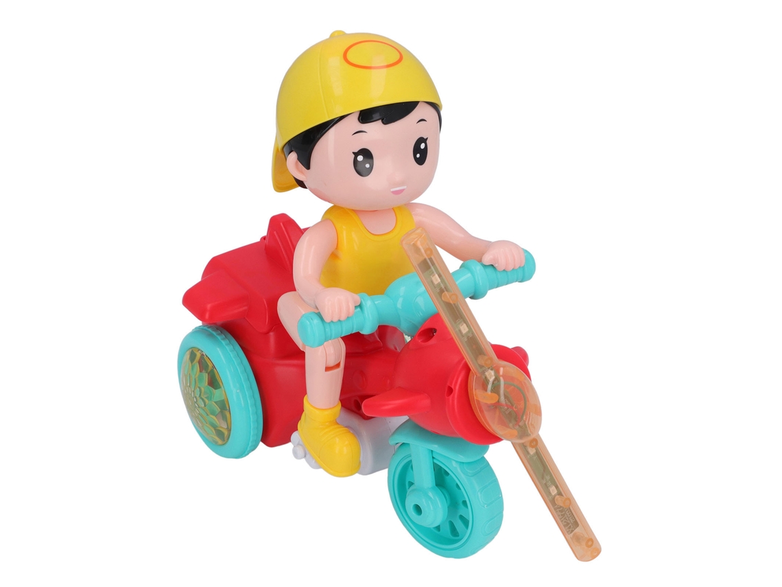 Mali triciclo Elétrico para Bebê com Luzes e Música Dinâmica, Design Fofo e Removível Vermelho