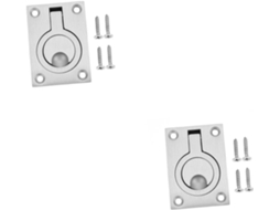 Puxador Embutido De Aço Inoxidável 2 Peças Mipcase Para Escotilhas Barco, Puxador De Montagem Para Convés E