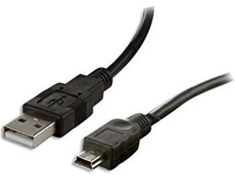 Cabo de Dados CONNECTLAND (USB A - Mini USB B - 1.8 m - Preto)