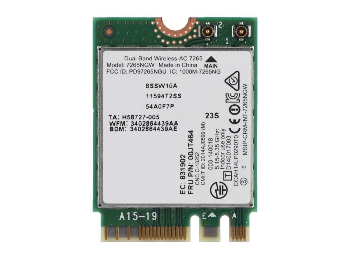 HURRISE para Intel Wireless‑Ac Dual Band para Intel Dual Band Wireless-Ac 7265 Dual Band Wireless 867M Network Card