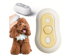 Escova a Vapor 3 em 1 para Animais de Estimação Construção de Aço Inoxidável com Massagem Bolas de Borracha, Limpeza Profunda, Casa, Re... STELASPLEN