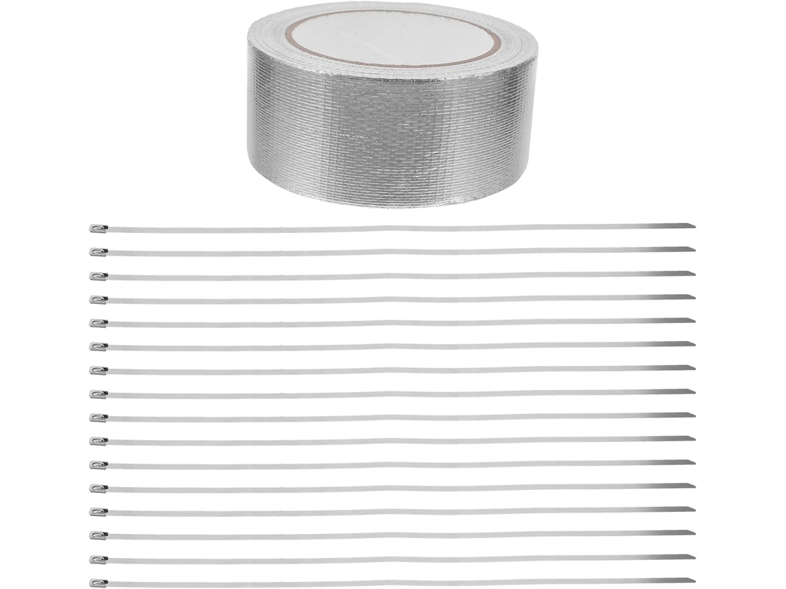 1 Rolo De Fita Isolante Térmica Adesiva De Alumínio De 1,97 Polegadas (5 Cm) De Largura.