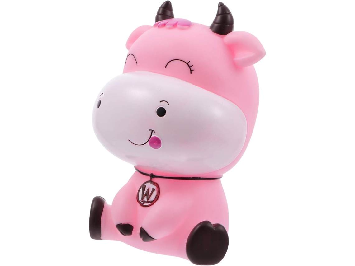 Cofrinho Em Formato De Vaquinha, Pi, Zqkla Aquaforge (cor Rosa)