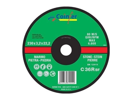 Disco de Corte de Pedra COINFER 125X3 2X22