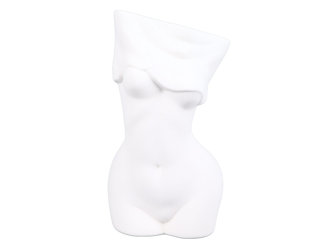 Vaso Cerámico Decorativo de Curvas Femininas para Hogar, Dormitorio, Sala de Estar Y Oficina