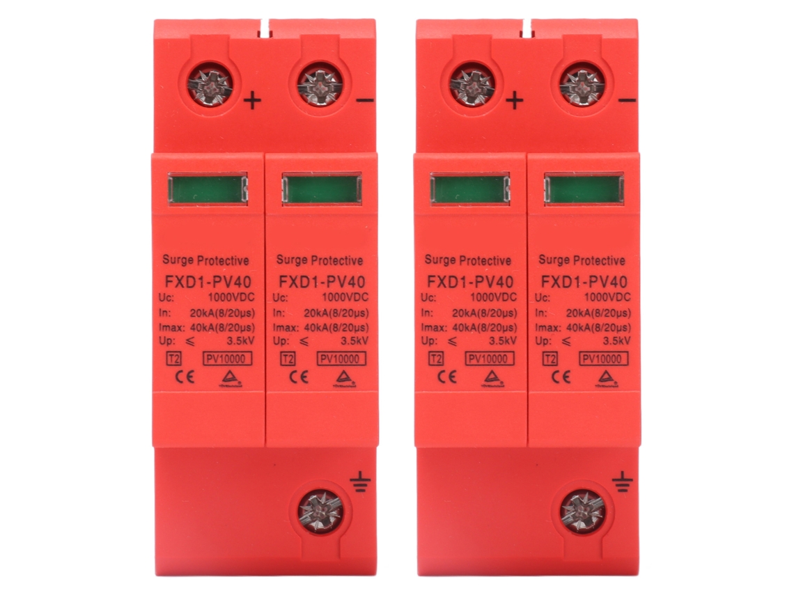 Peças Dispositivos Protector Spd 2p 40ka Arrester Fotovoltaico Dc Fxd1‑pv40