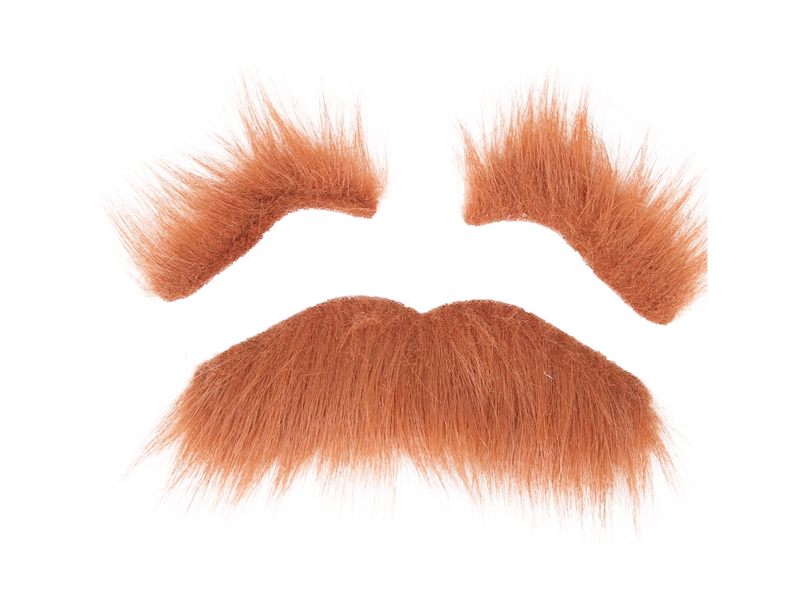 Conjunto de barba e sobrancelha postiças autoadesivas 2026 para festas, carnaval, Halloween e fantasias.