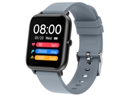 Smartwatch Multifuncional P22 Ip67 À Prova D'Água Desportos Fitness Monitoramento de Pressão Arterial Cinza