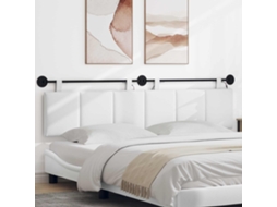 Vidaxl Cabeceira Suspensa Com Luz Led Branco Tecido