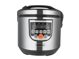 Panela De Arroz 5l Inox Com Visor Led E Função Manutenção De Calor Preto / Prateado Home Star